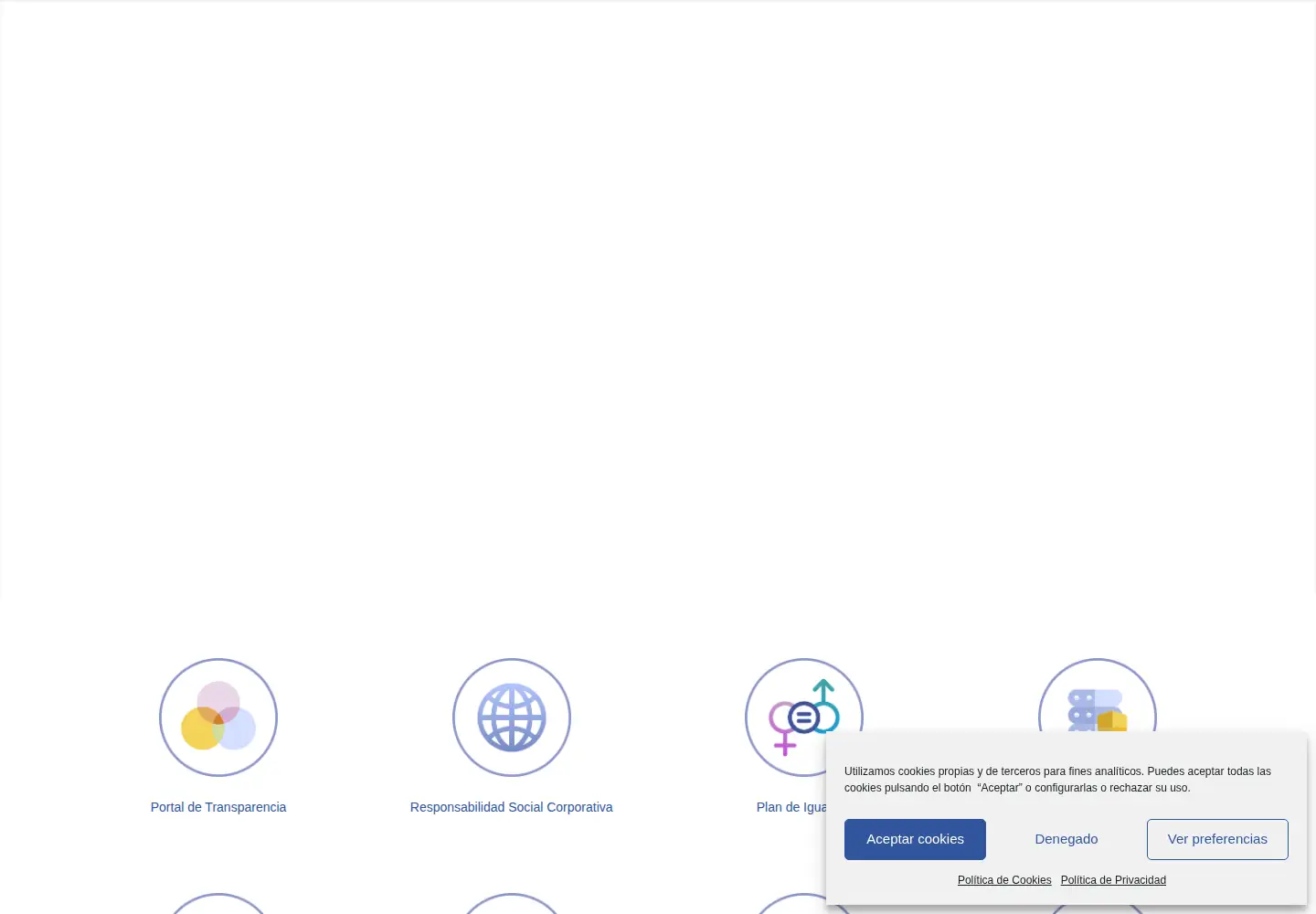 Captured homepage of fgua.es in the current scan
