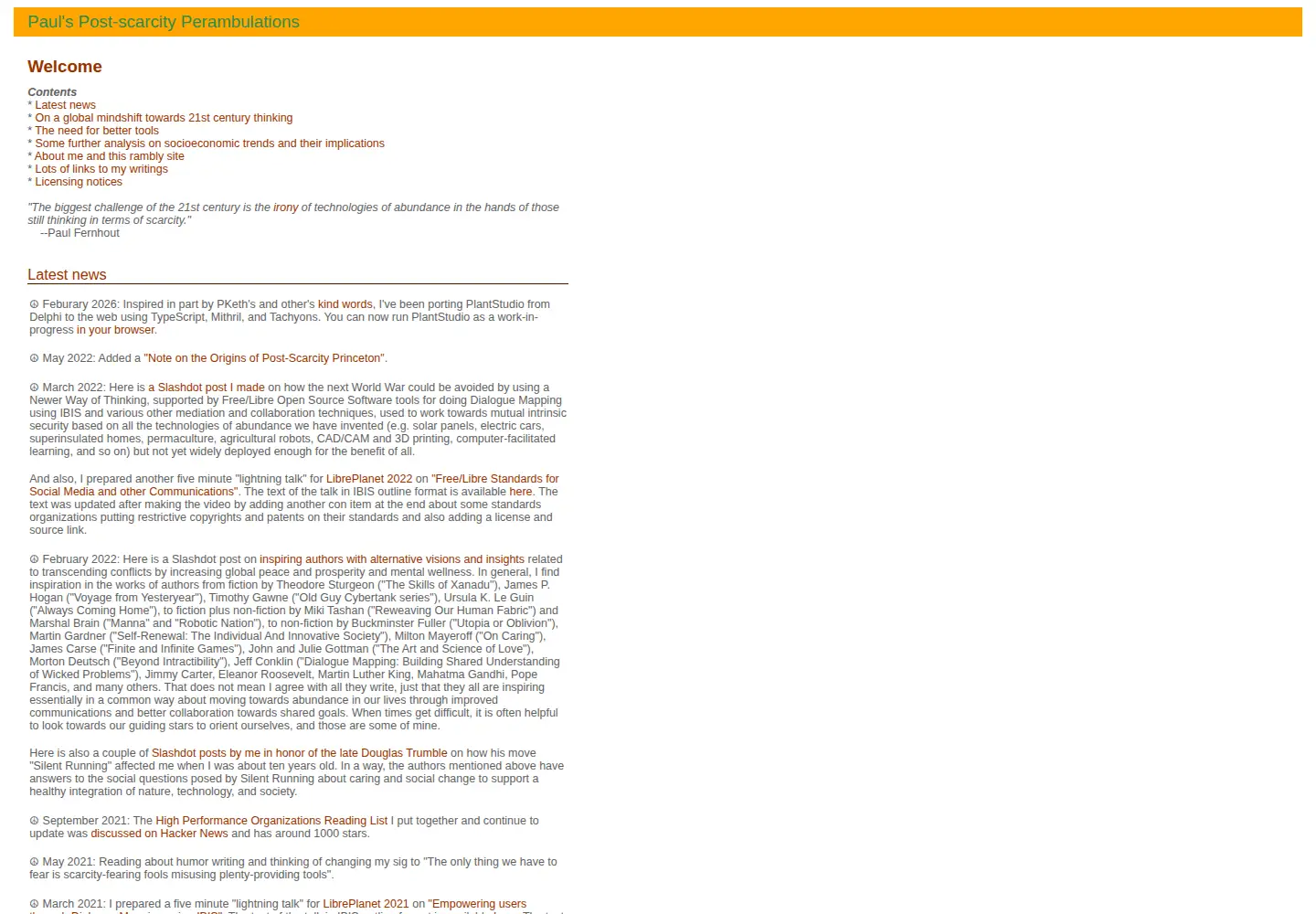 Screenshot of pdfernhout.net