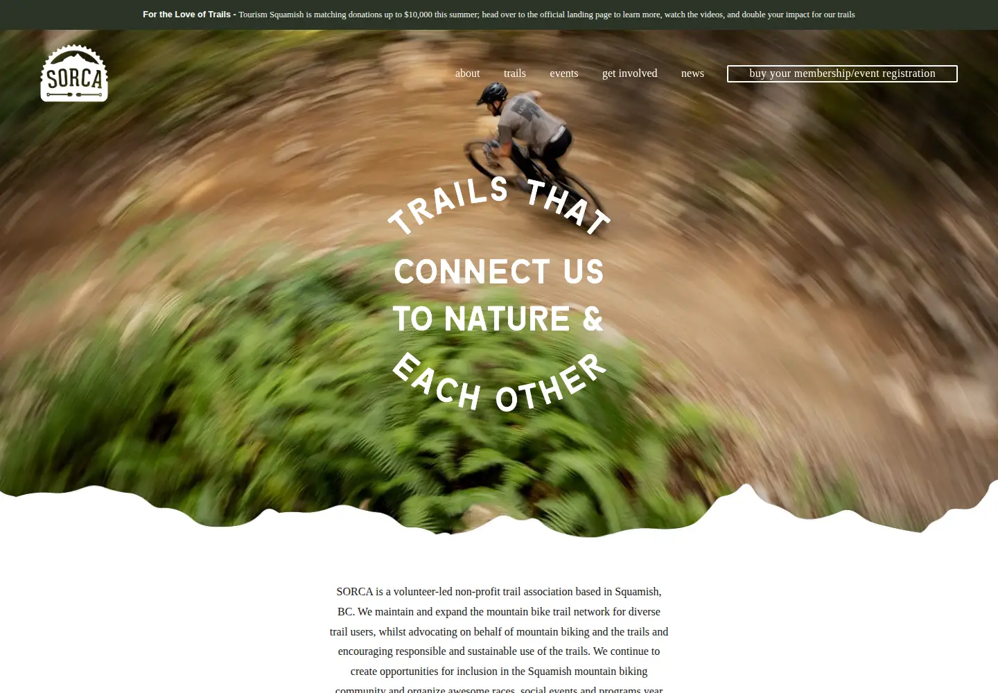 Screenshot of sorca.ca