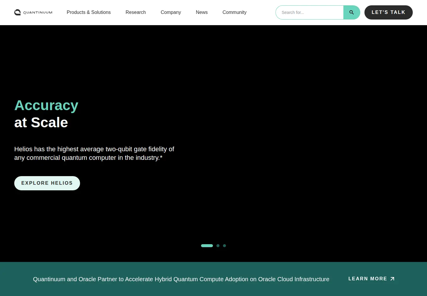 Screenshot of quantinuum.com