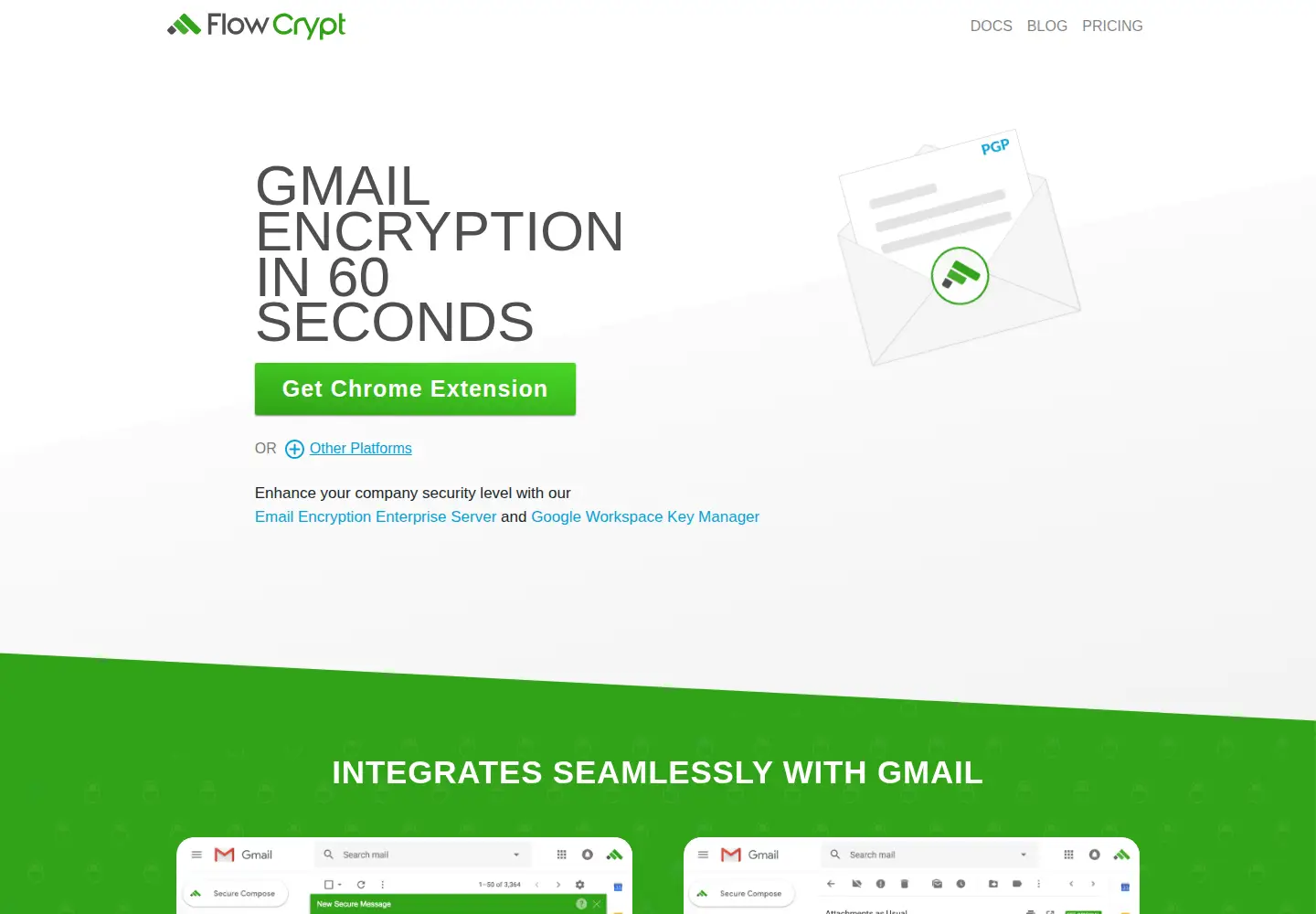 Screenshot of flowcrypt.com