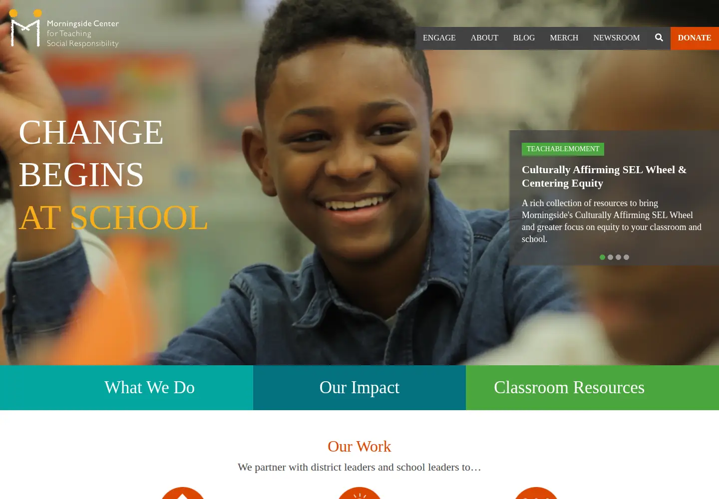 Screenshot of morningsidecenter.org
