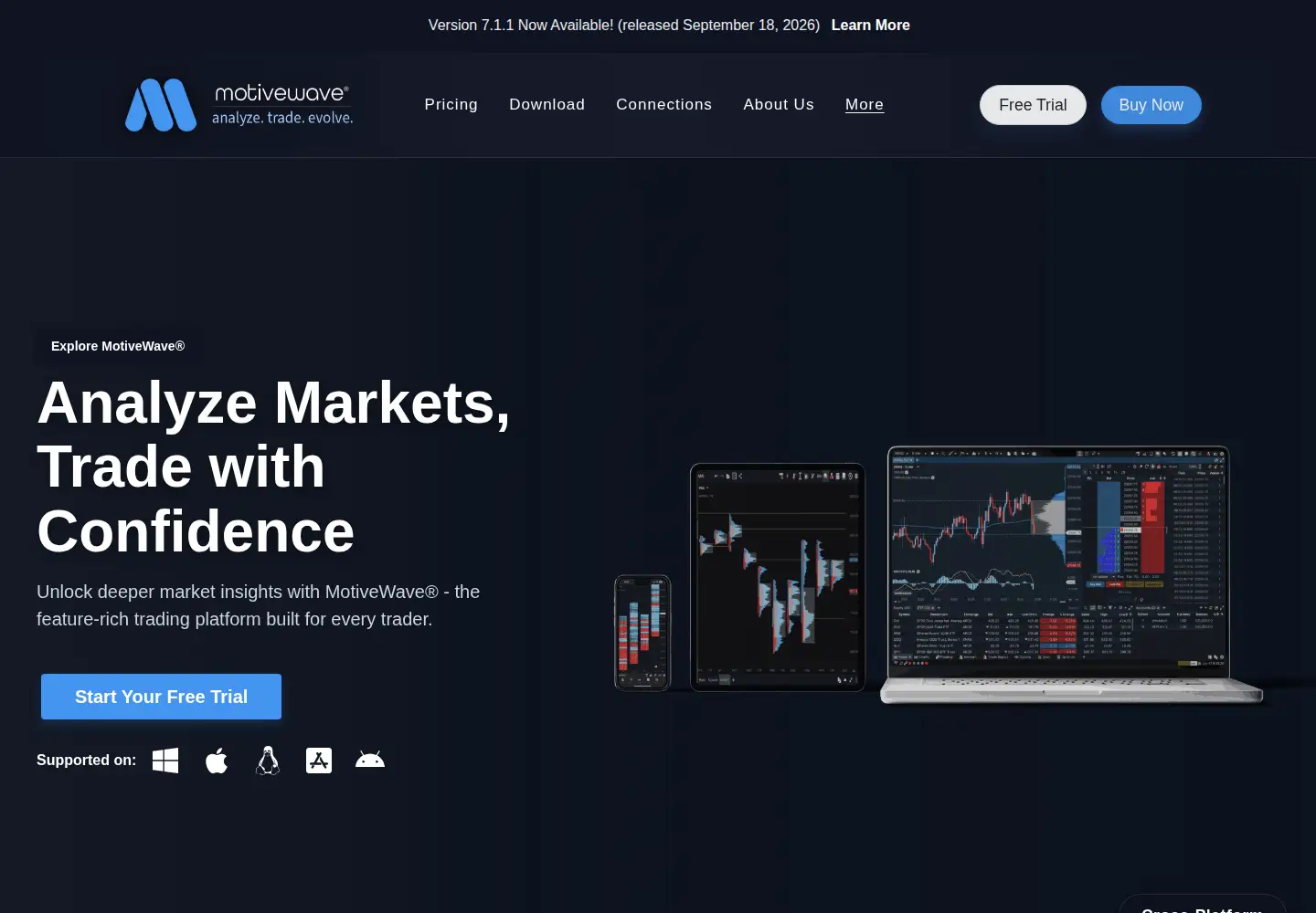 Screenshot of motivewave.com