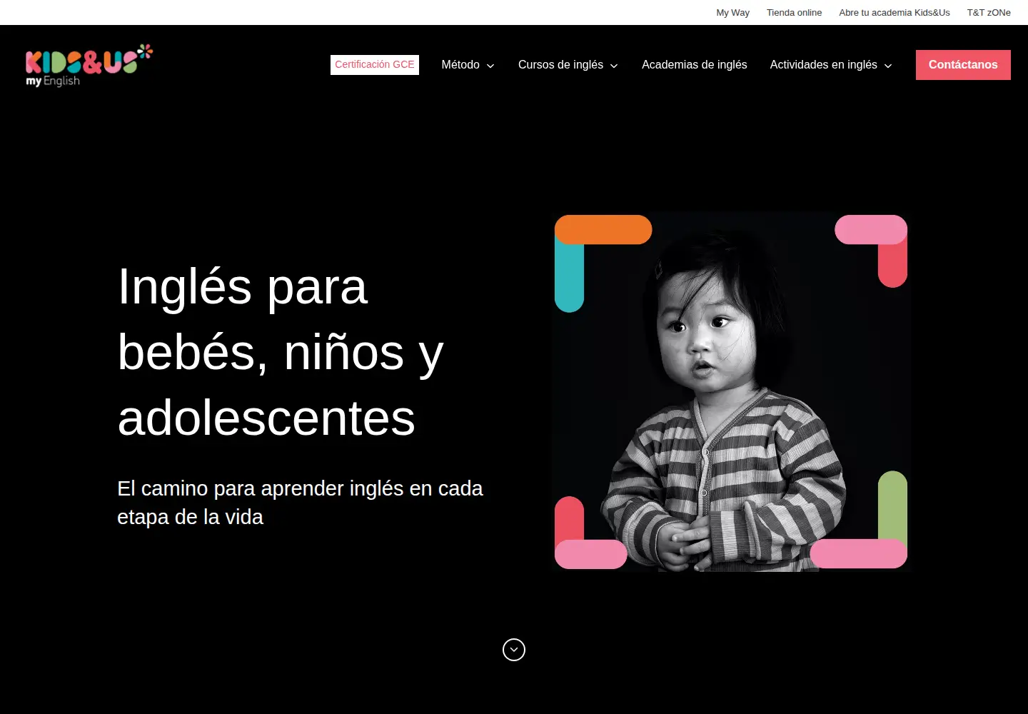 Captured homepage of kidsandus.es in the current scan