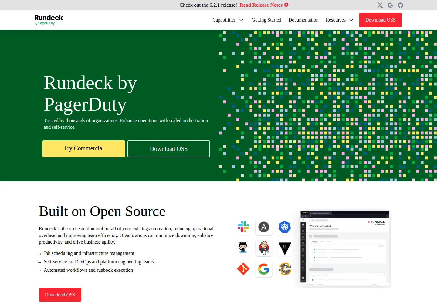 Screenshot of rundeck.org