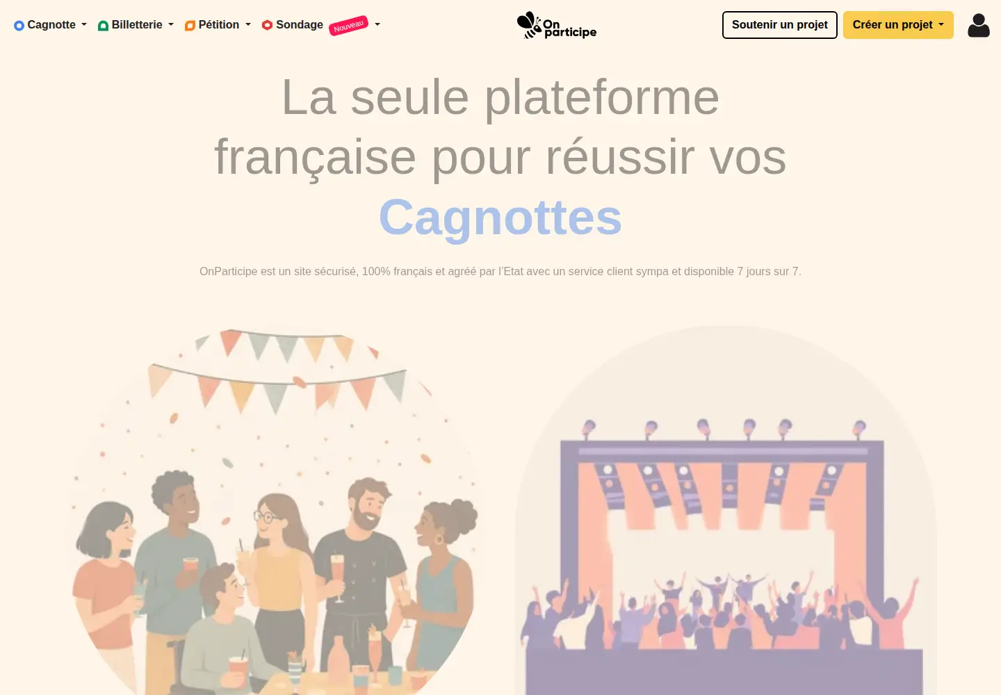 Screenshot of onparticipe.fr