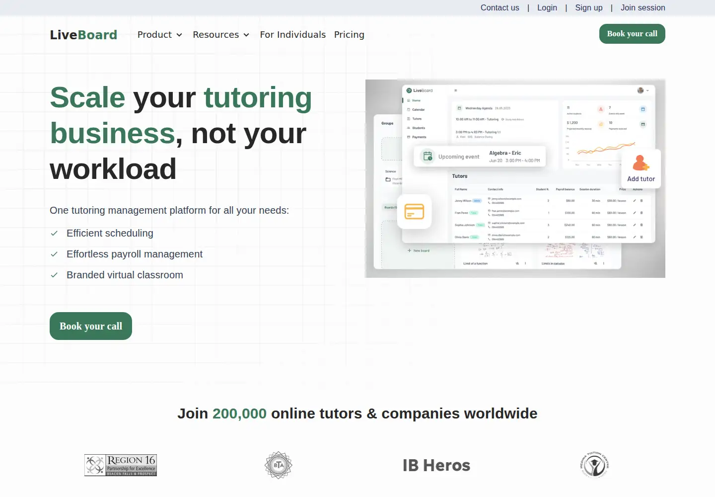 Screenshot of liveboard.online