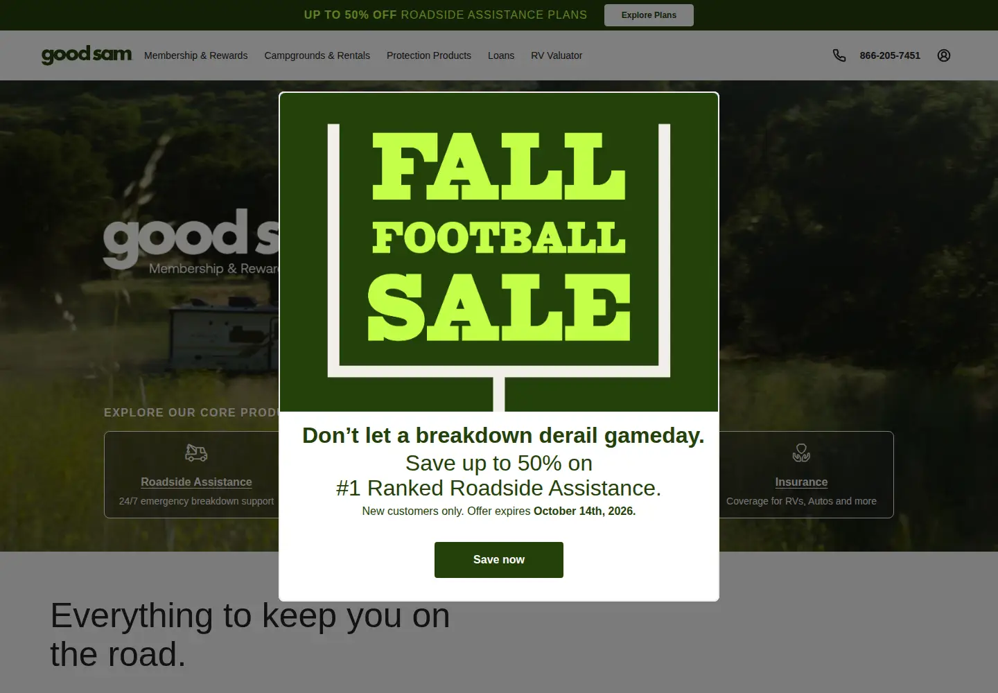 Screenshot of goodsam.com