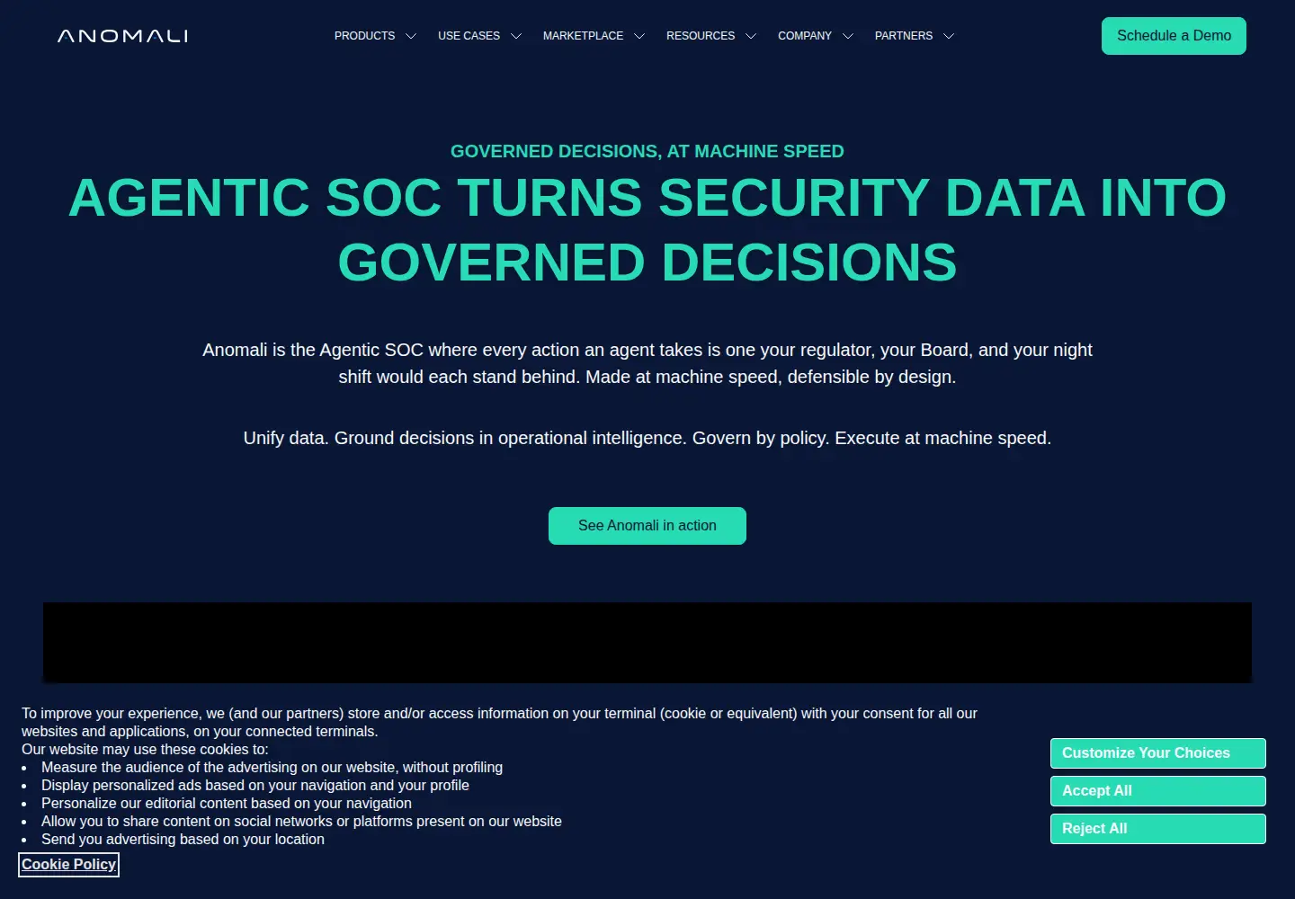 Captured homepage of threatstream.com in the current scan