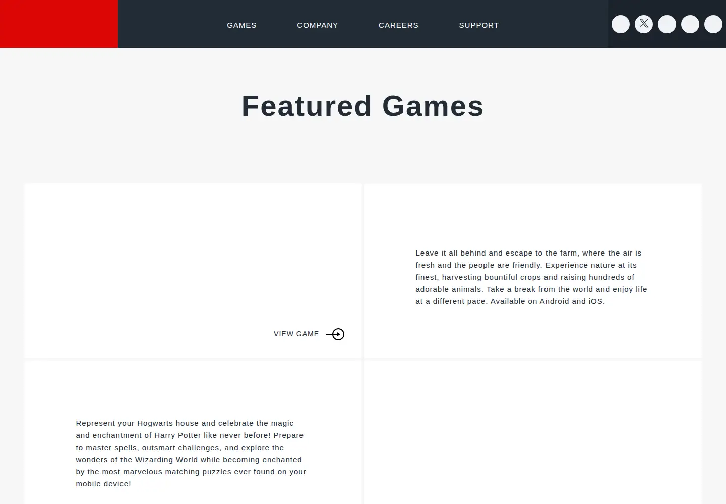Screenshot of zynga.com