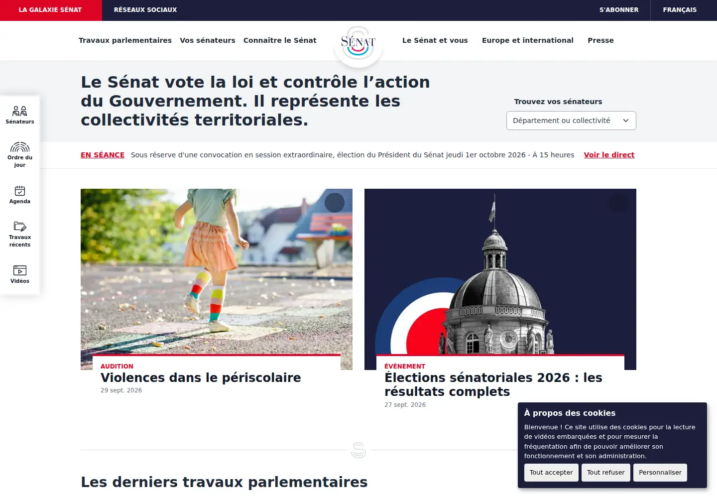 Screenshot of senat.fr