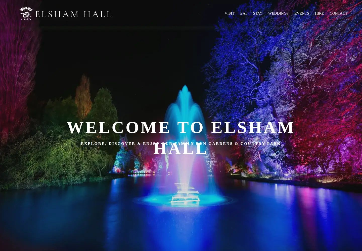 Screenshot of elshamhall.co.uk