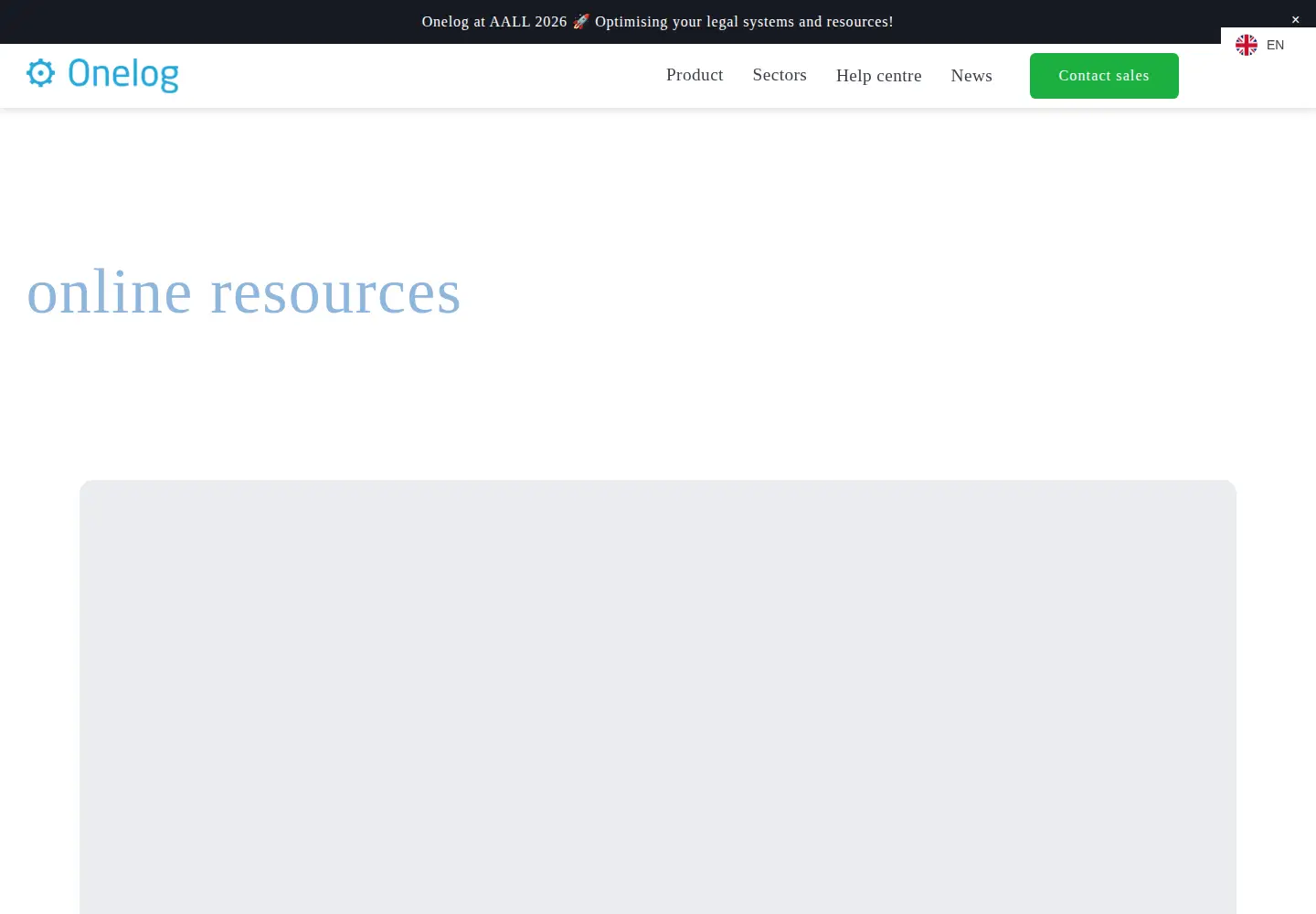 Screenshot of onelog.com