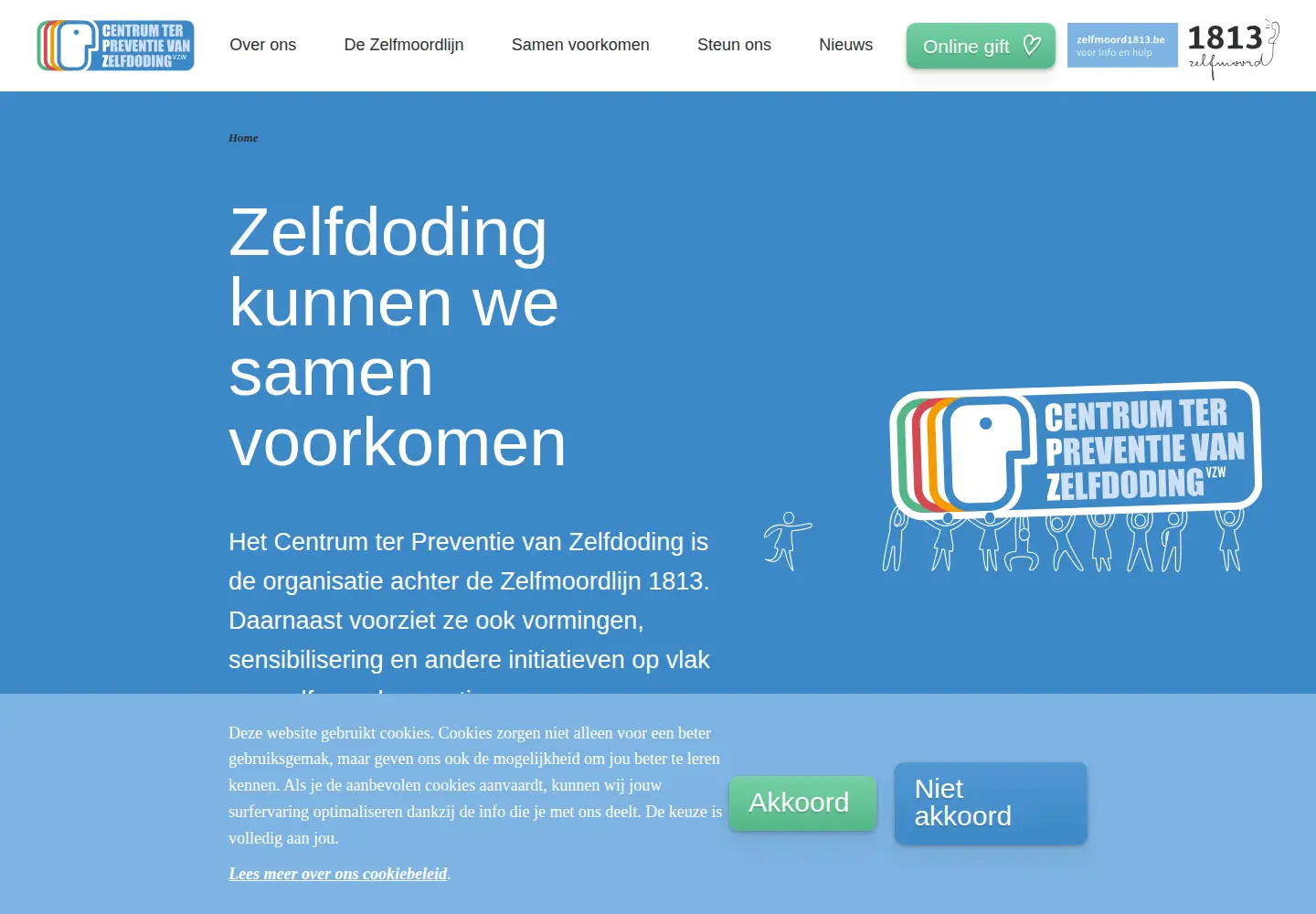 Screenshot of preventiezelfdoding.be