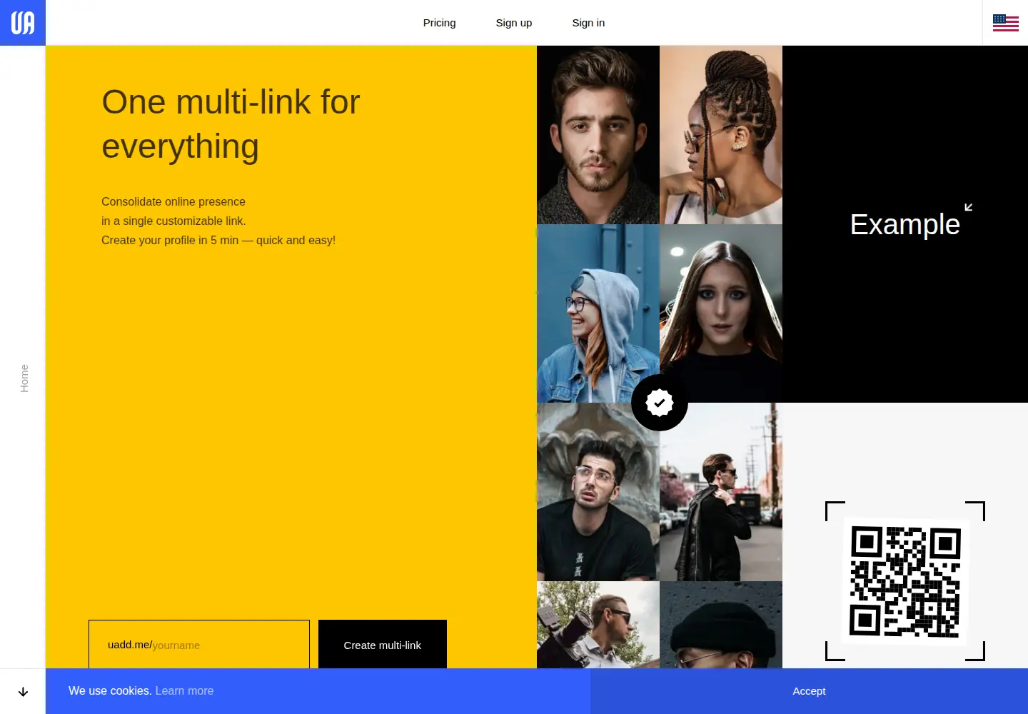 Screenshot of uadd.me
