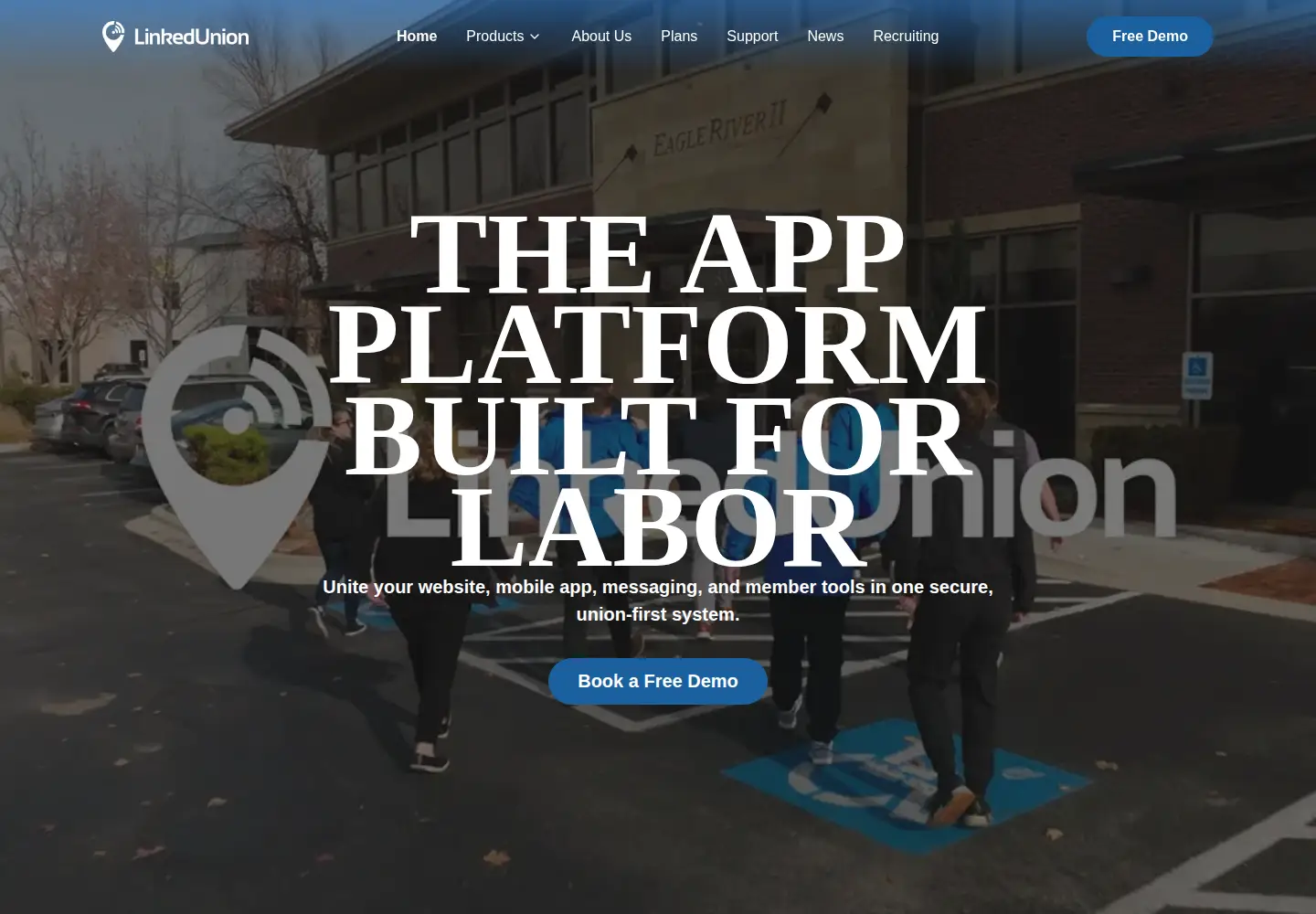 Screenshot of linkedunion.com