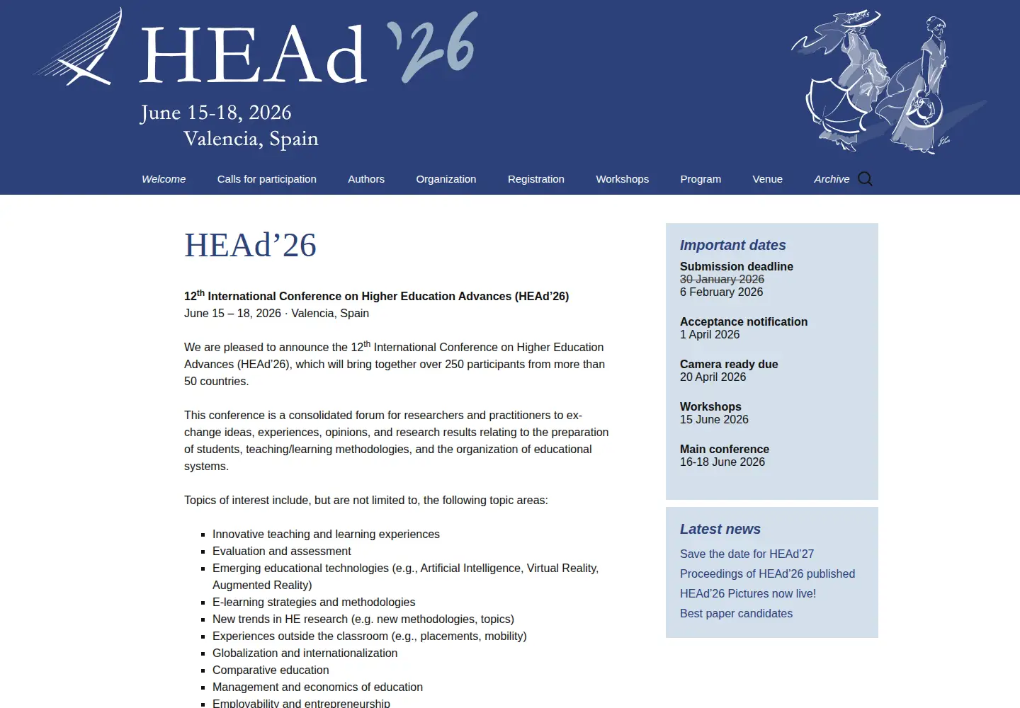 Screenshot of headconf.org