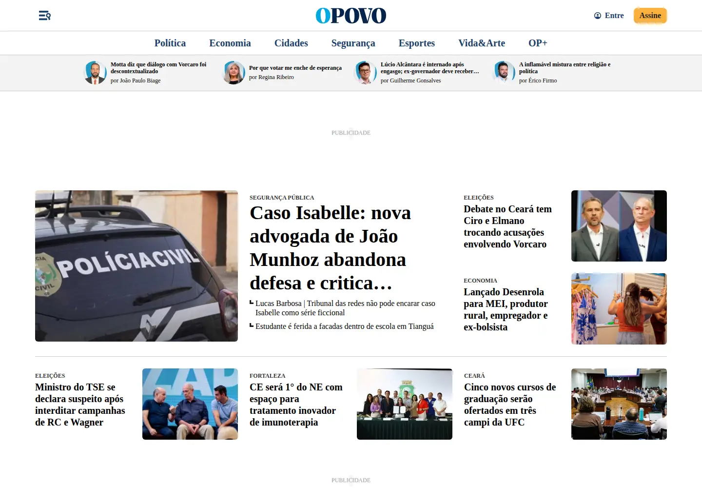 Screenshot of opovo.com.br