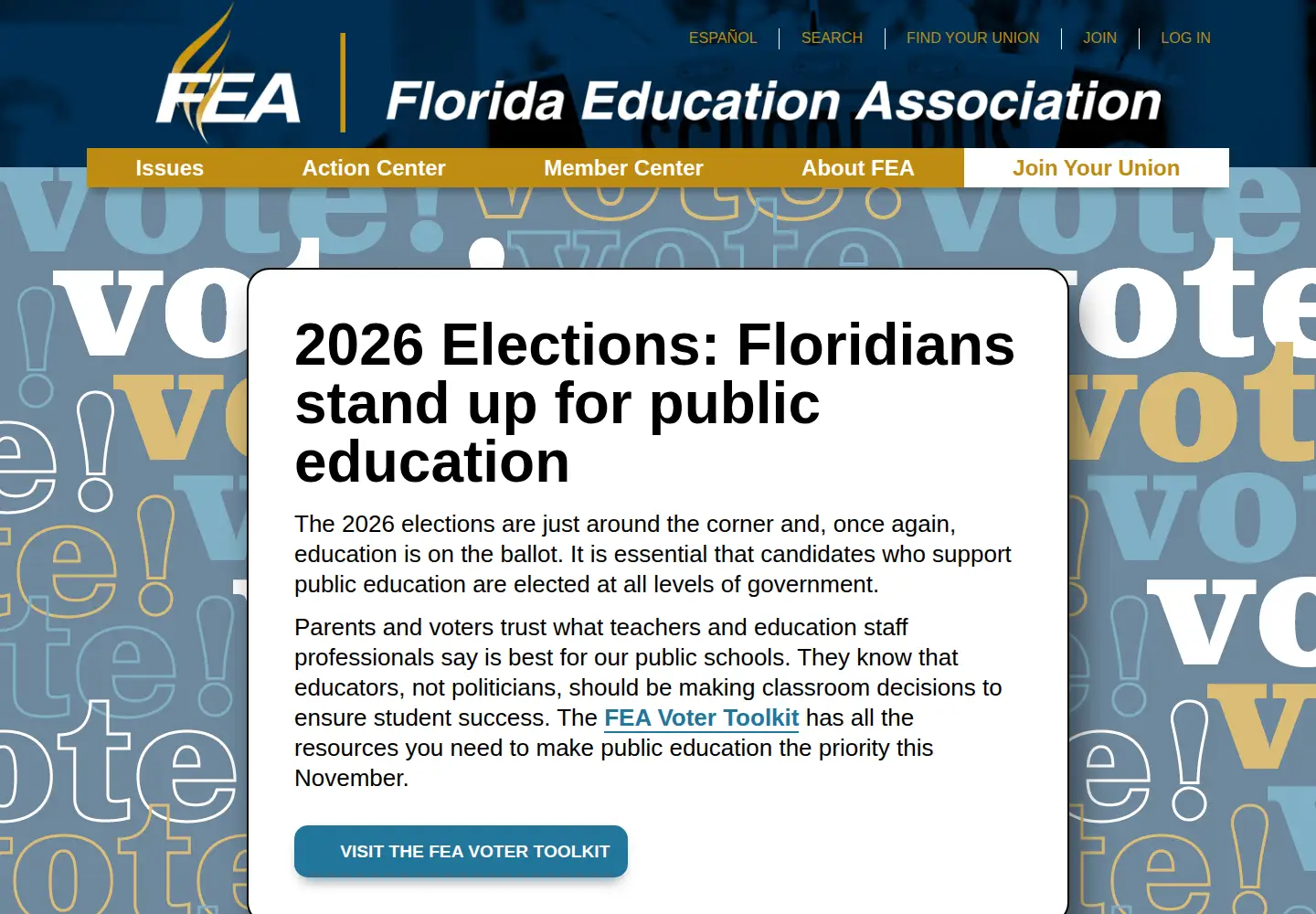 Screenshot of feaweb.org