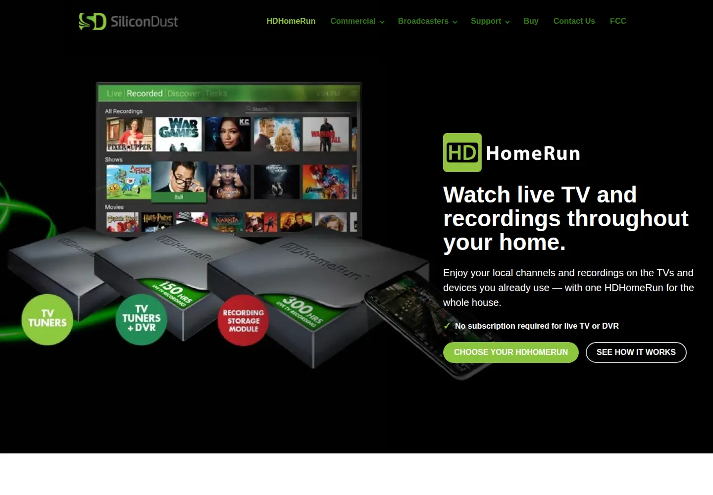 Screenshot of silicondust.com