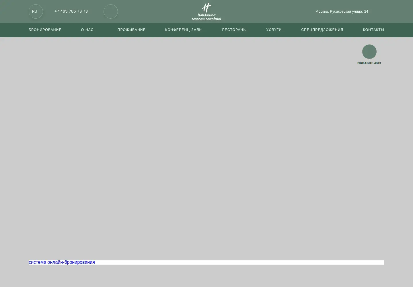 Screenshot of holidayinnsokolniki.ru