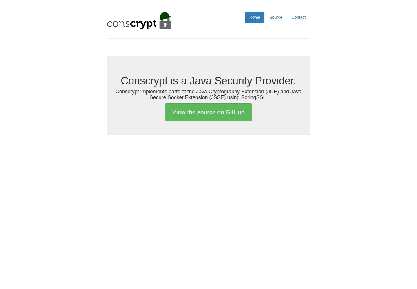 Screenshot of conscrypt.org from the current report