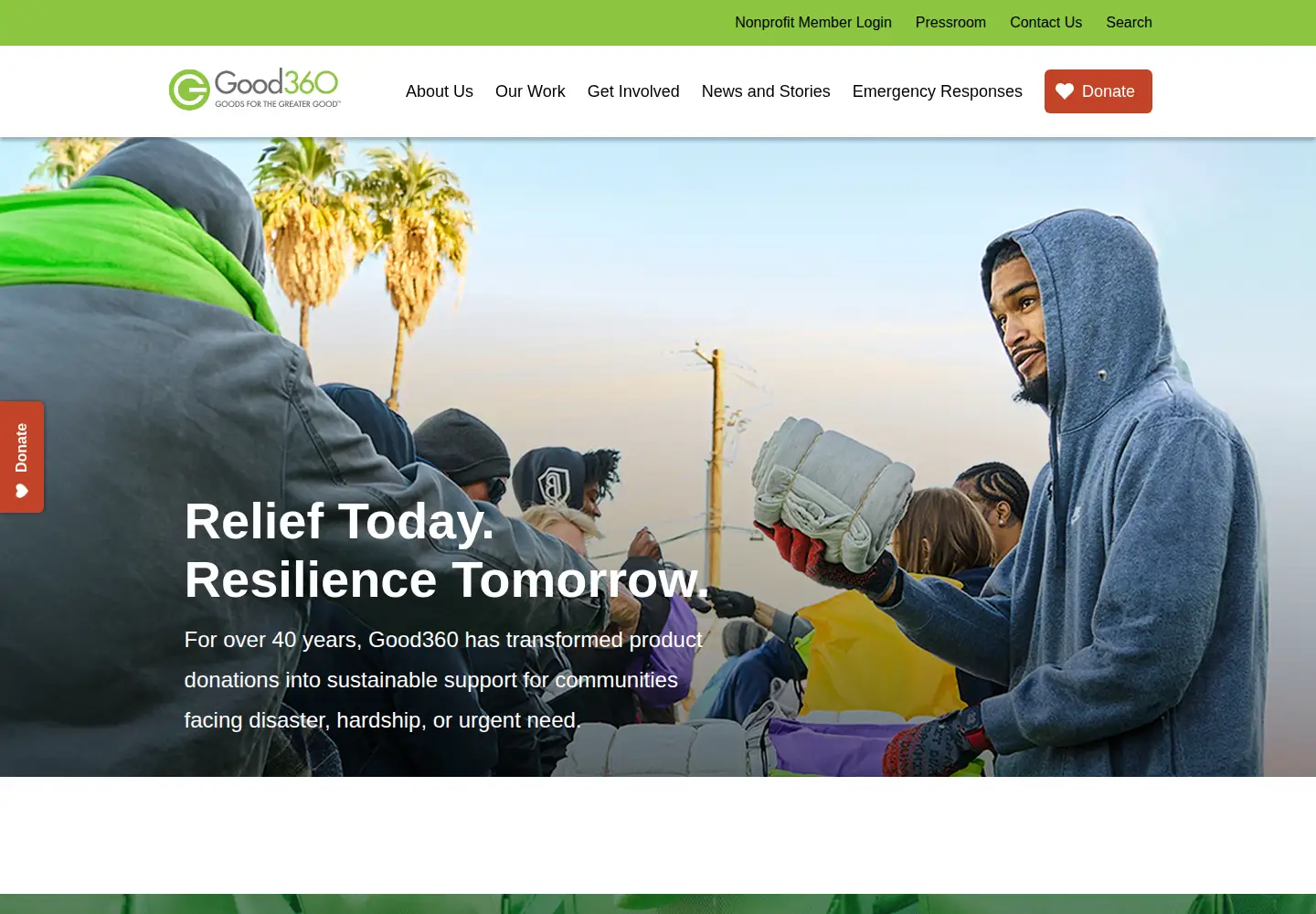 Screenshot of good360.org