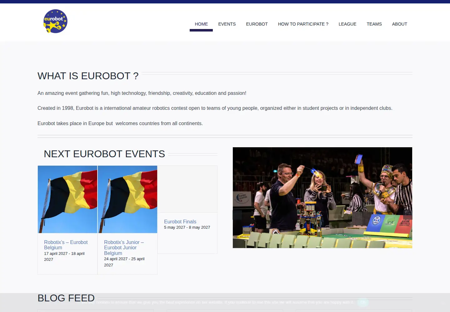 Screenshot of eurobot.org