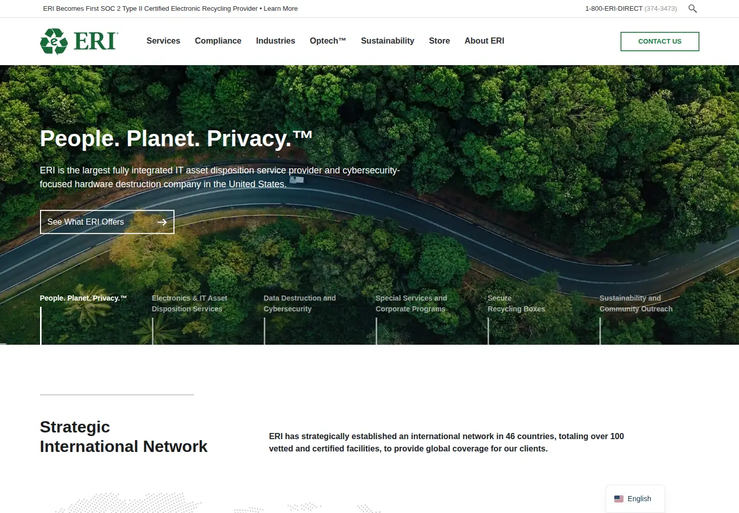 Screenshot of eridirect.com