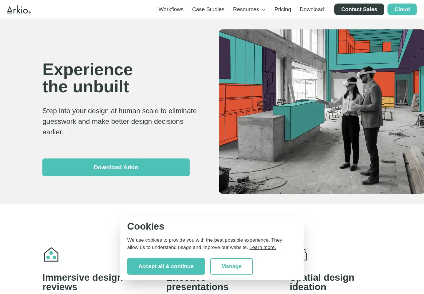 Captured homepage of arkio.is in the current scan