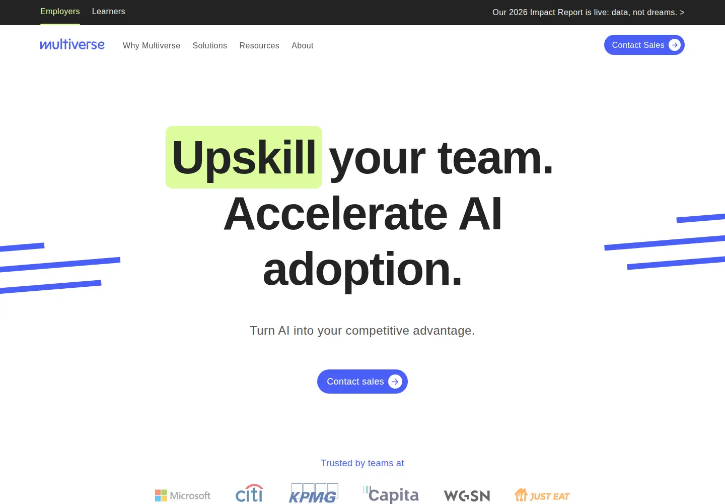Captured homepage of multiverse.io in the current scan