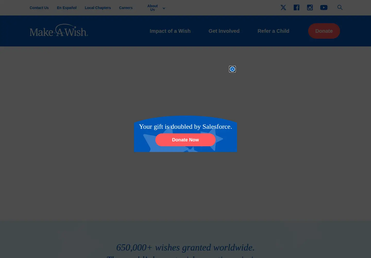 Screenshot of wish.org