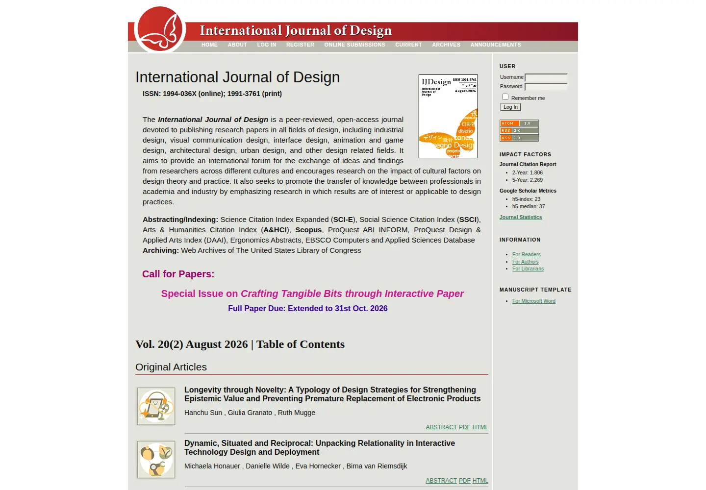 Screenshot of ijdesign.org