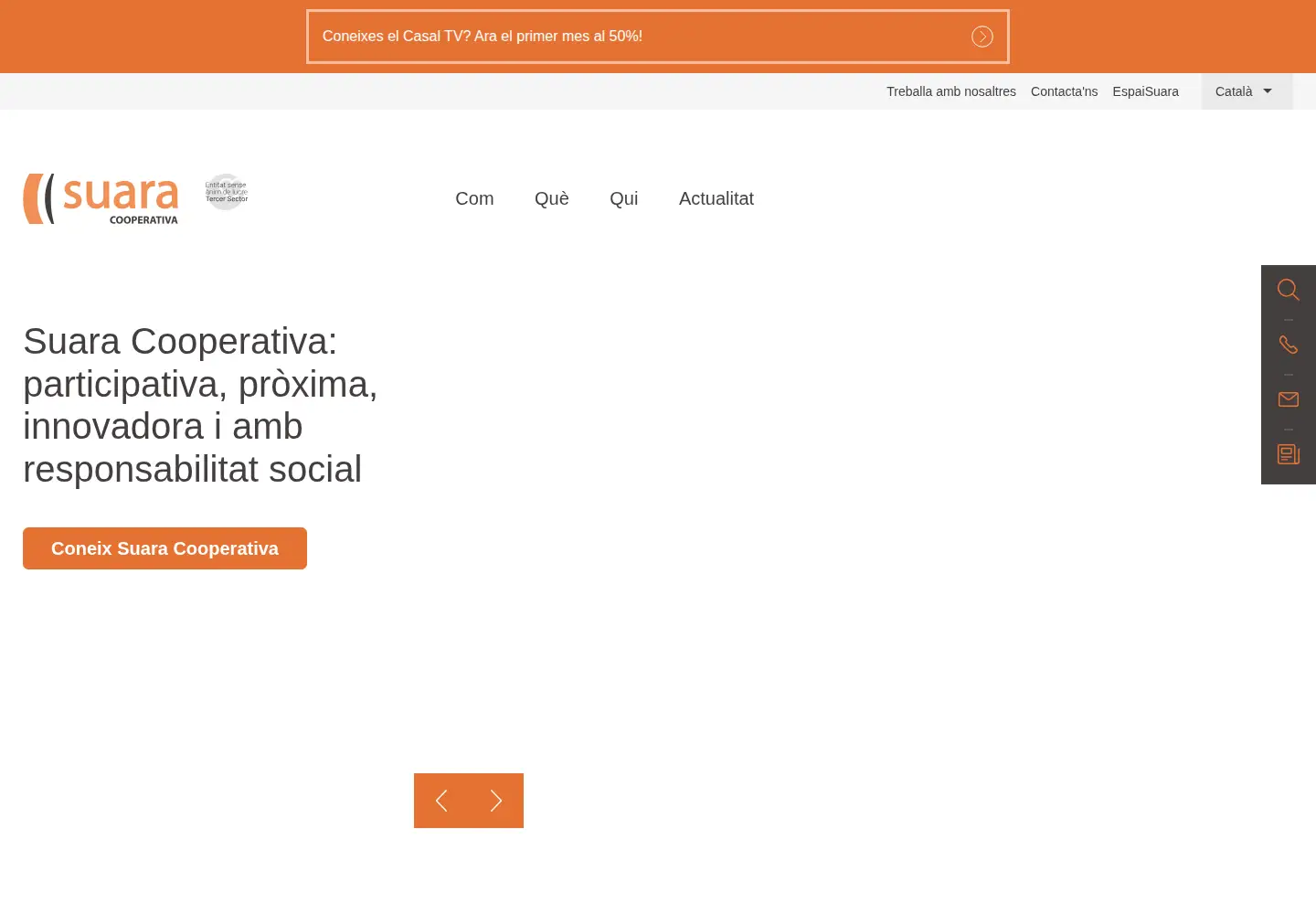 Screenshot of suara.coop