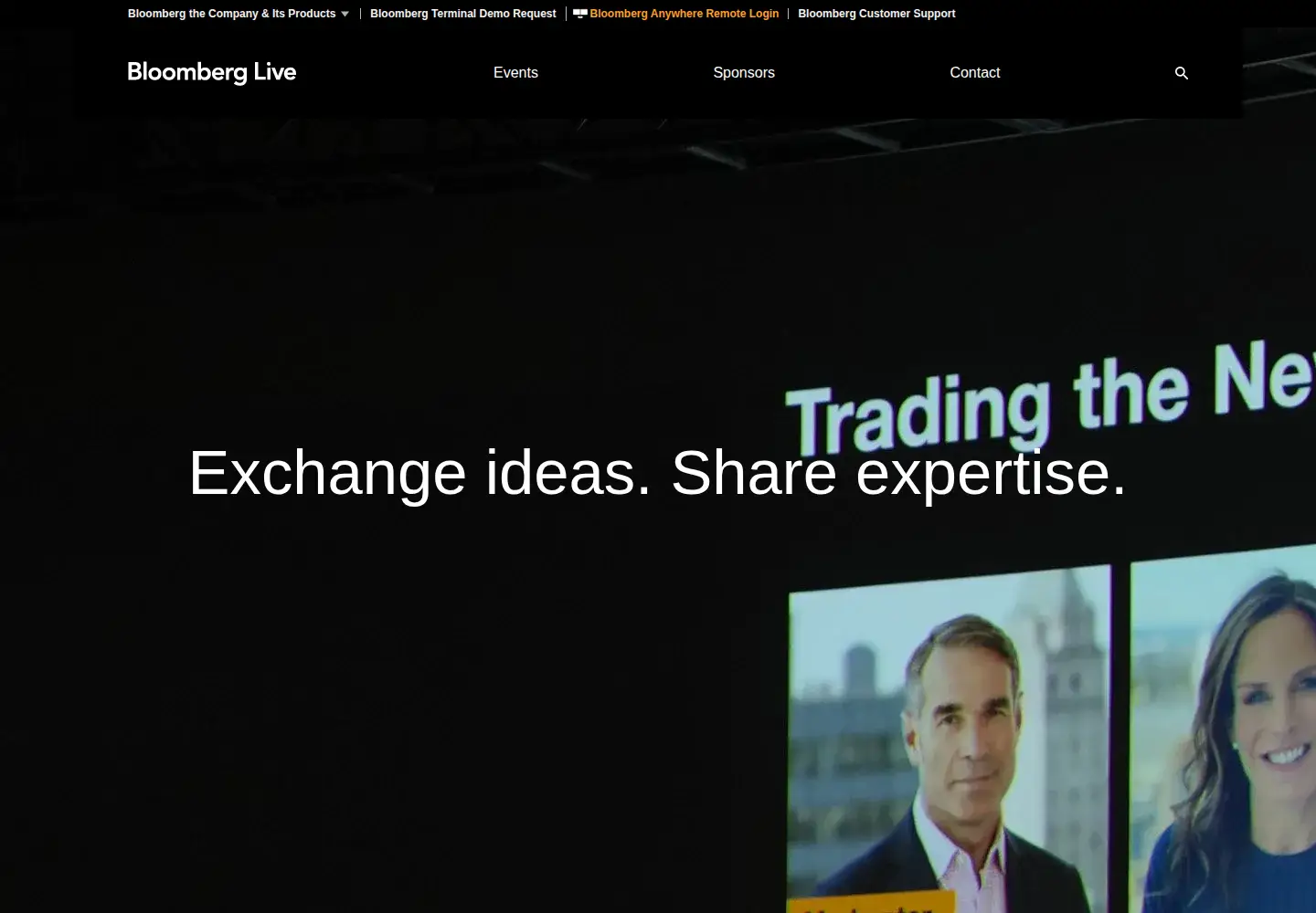 Captured homepage of bloomberglive.com in the current scan