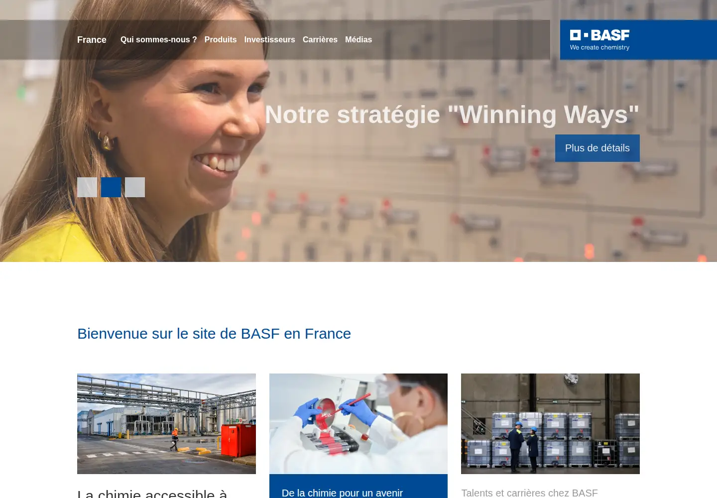 Screenshot of basf.com