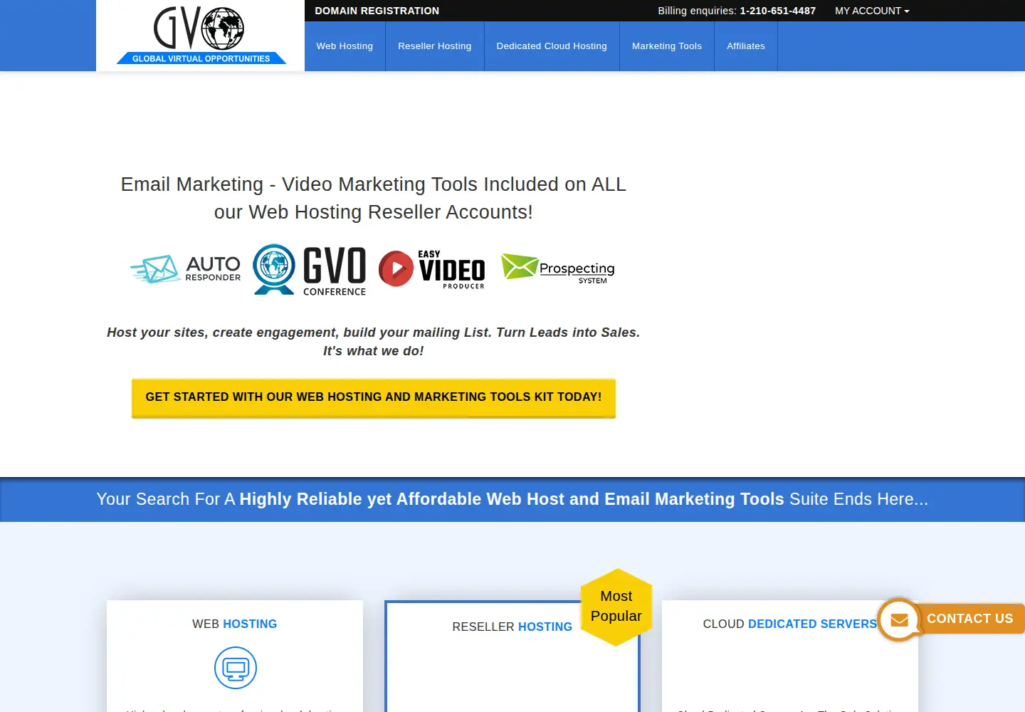 Screenshot of gogvo.com