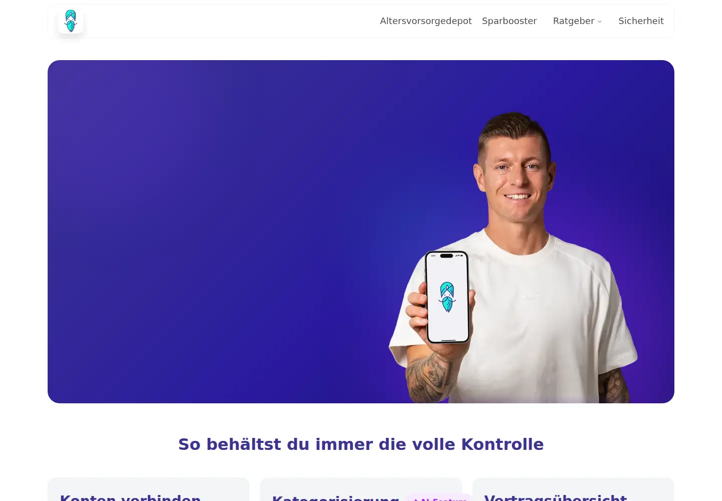 Screenshot of finanzguru.de