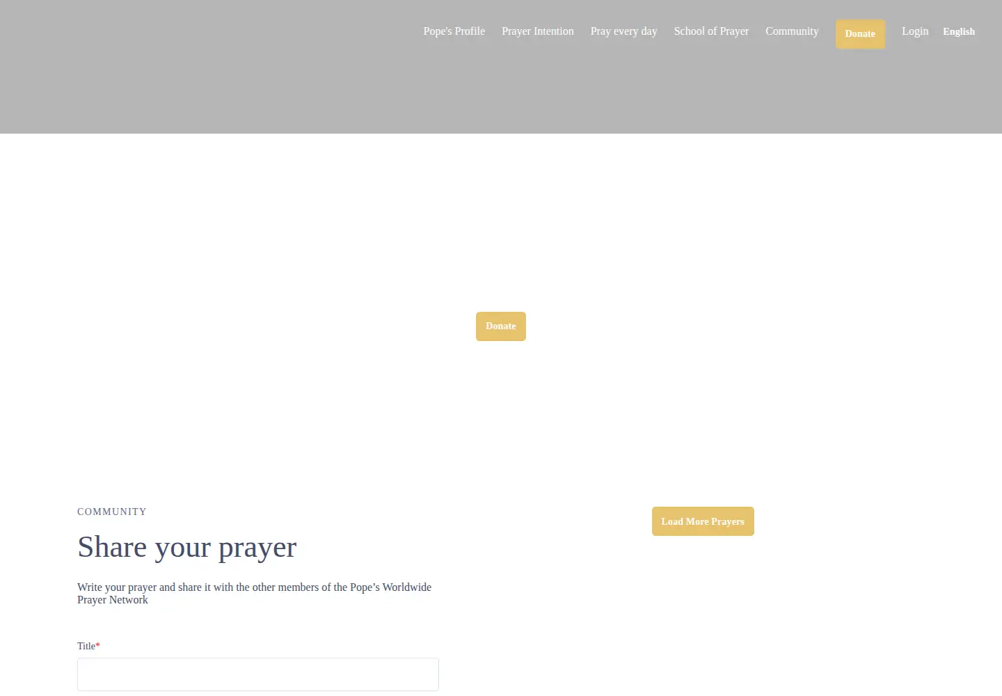 Screenshot of clicktopray.org