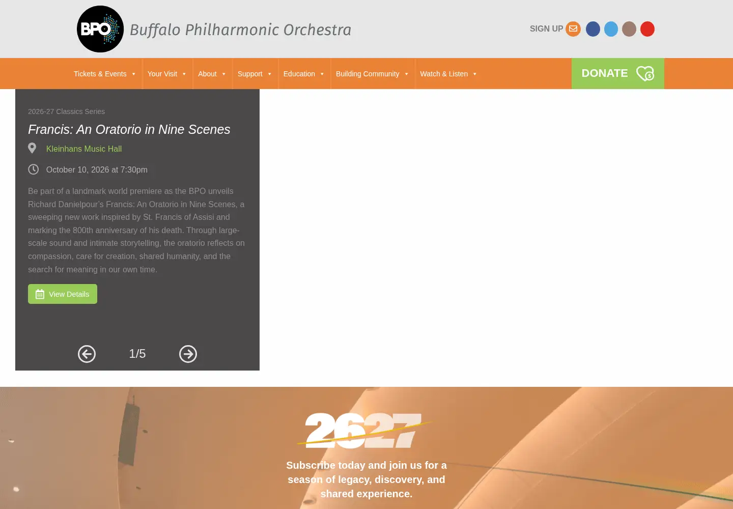 Captured homepage of bpo.org in the current scan