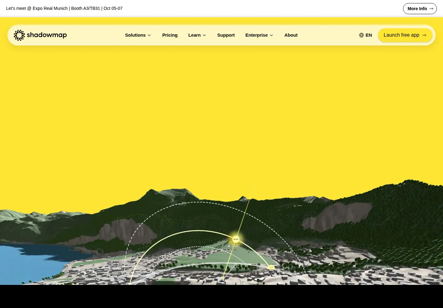 Captured homepage of shadowmap.org in the current scan