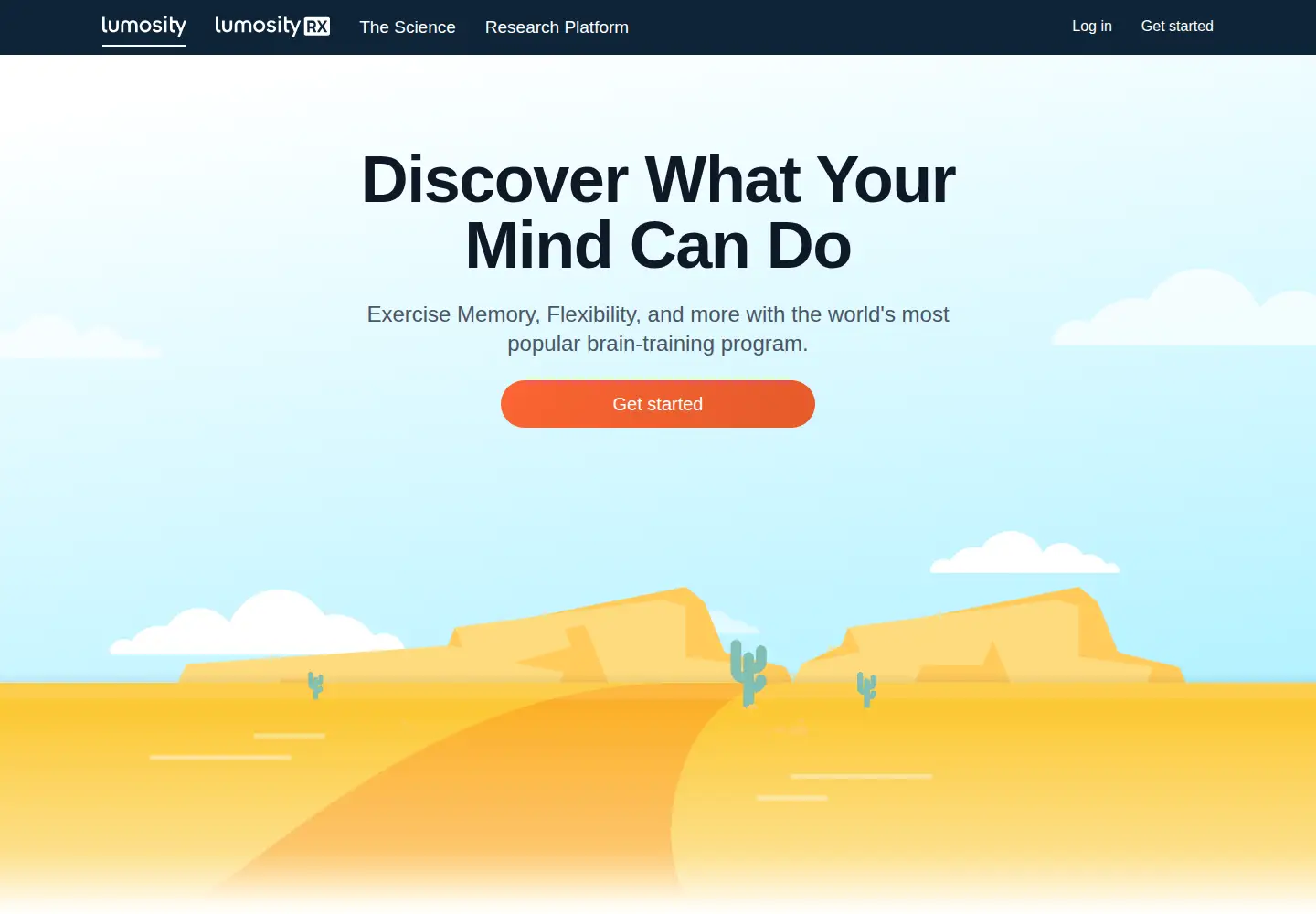 Screenshot of lumosity.com