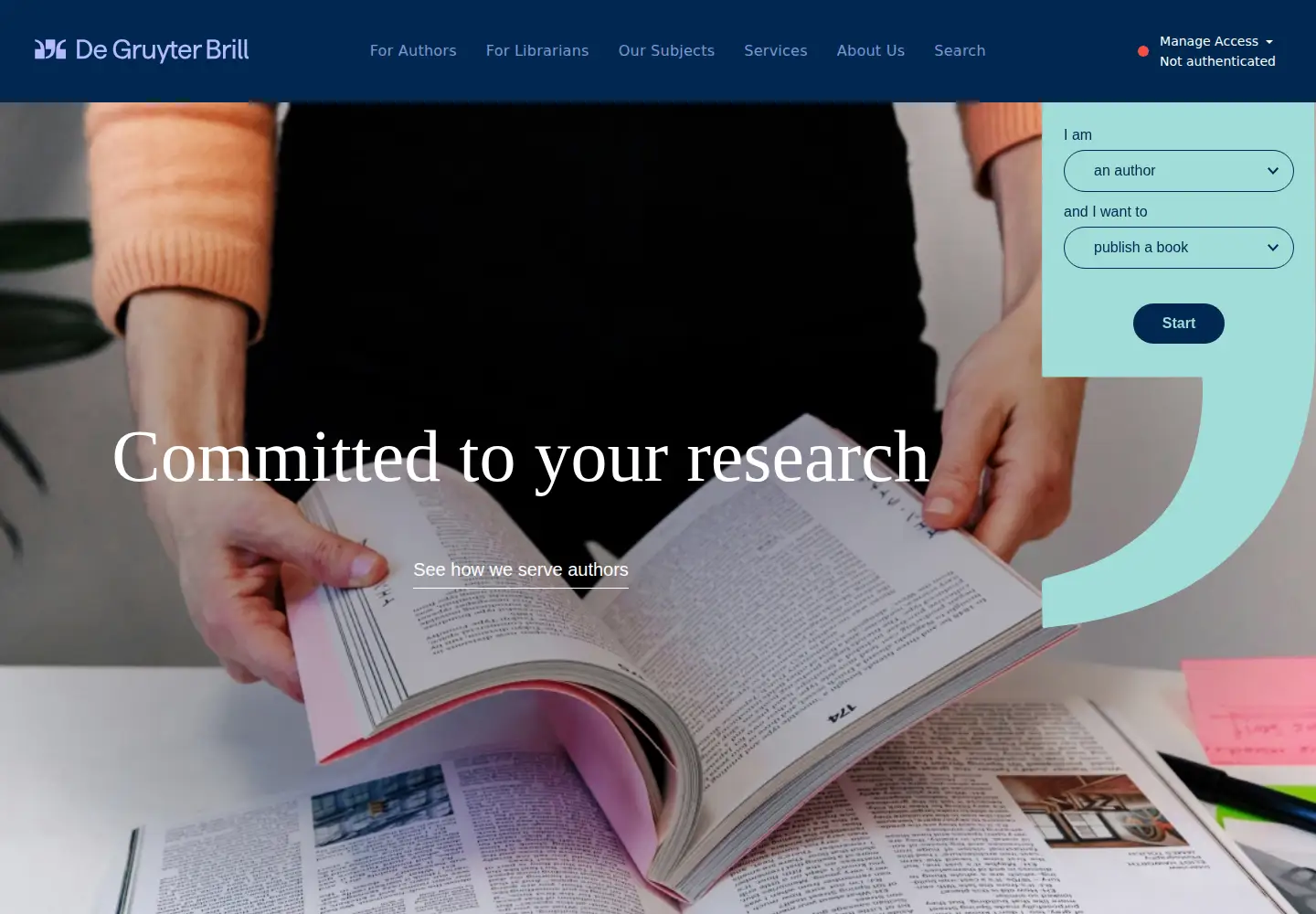 Screenshot of degruyterbrill.com