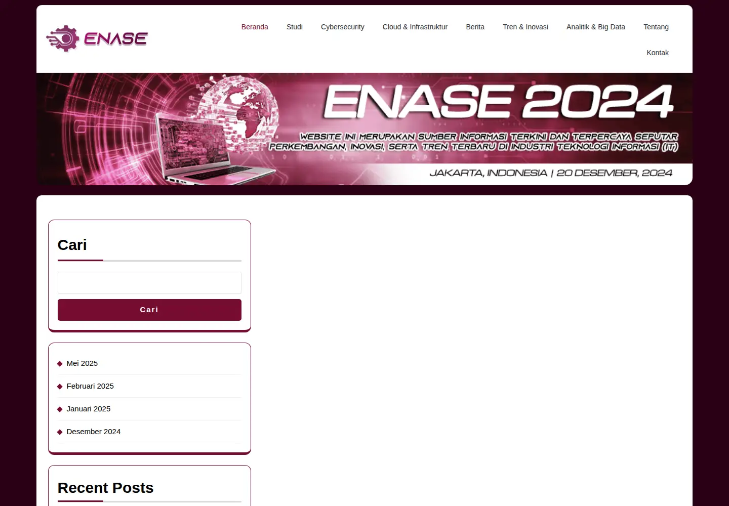 Screenshot of enase.org