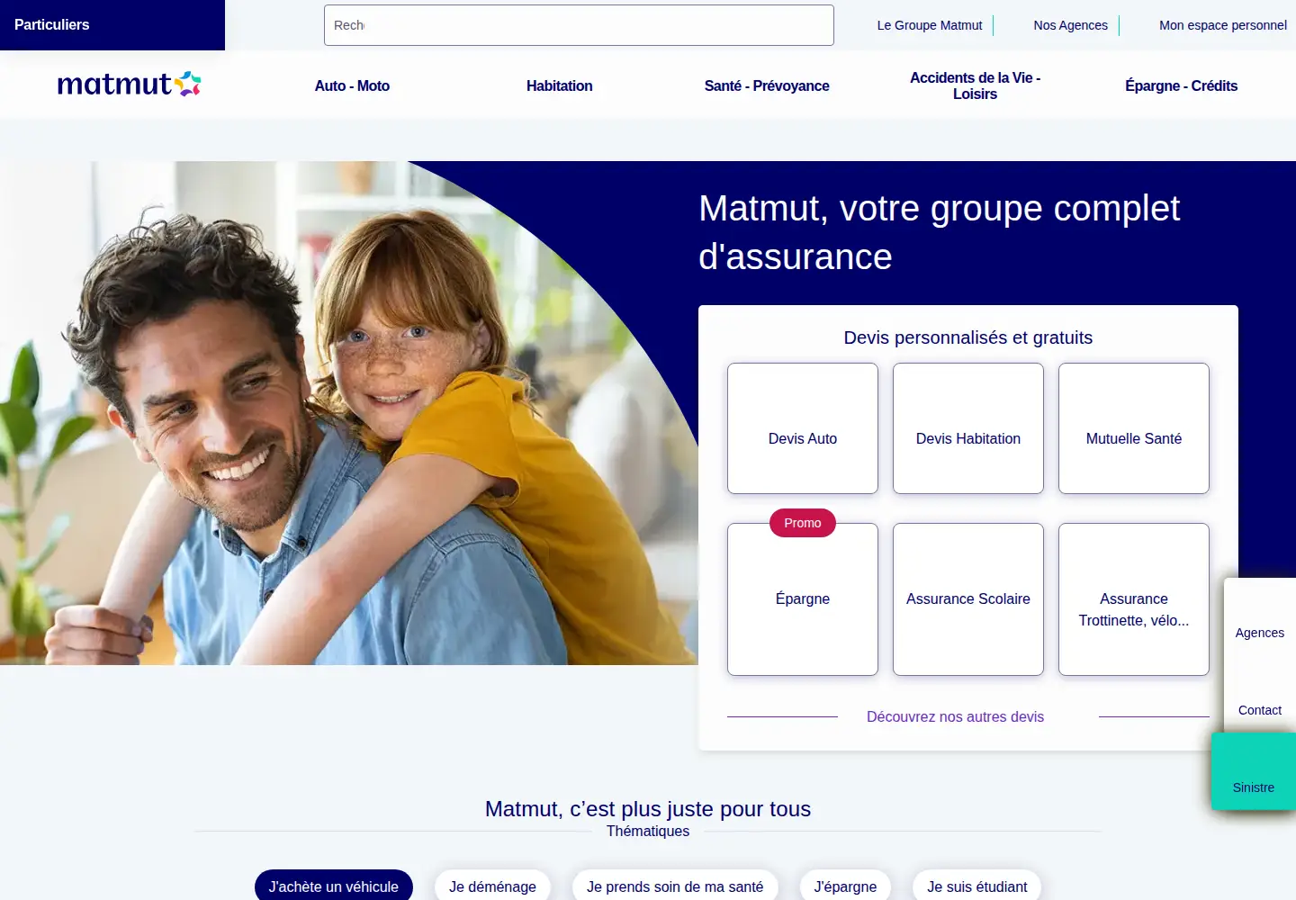 Screenshot of matmut.fr