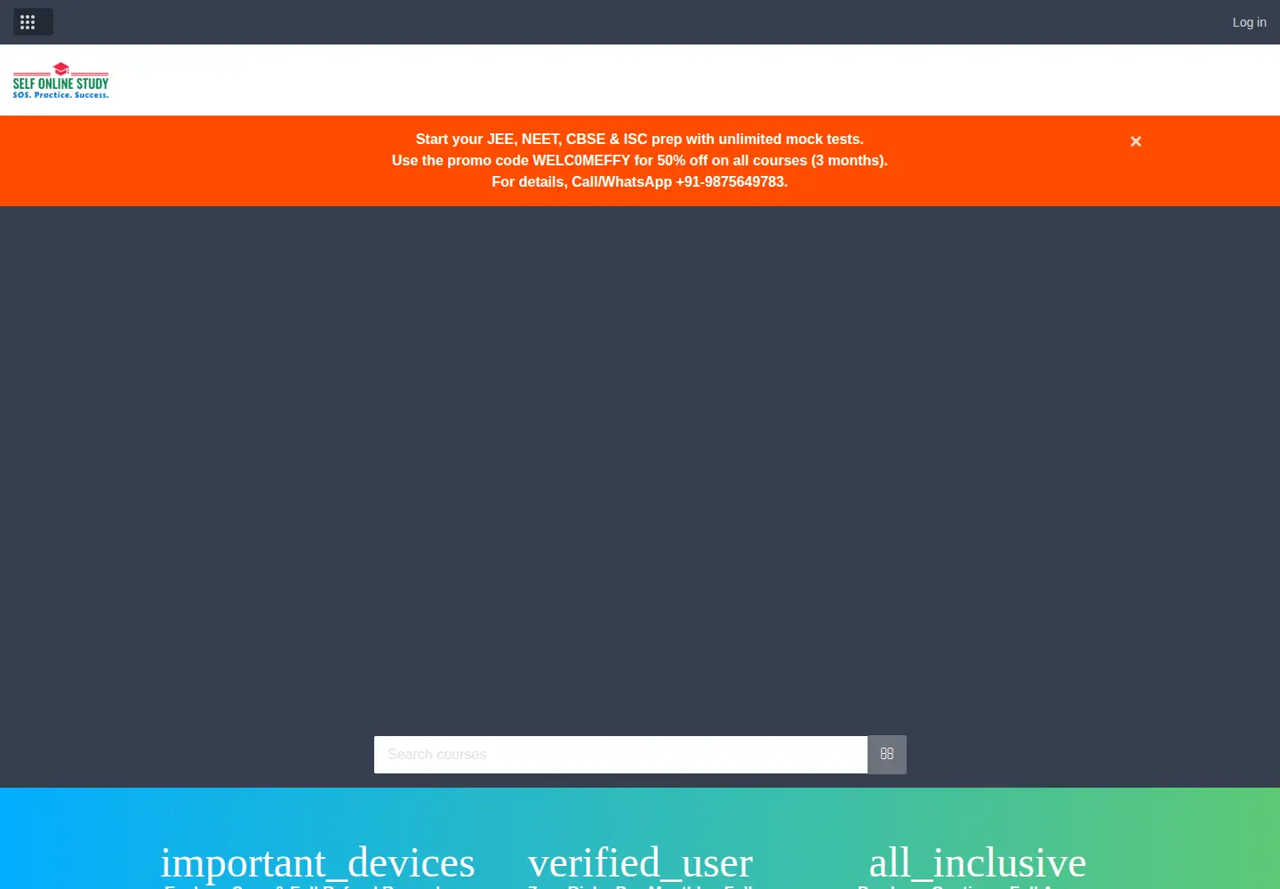 Screenshot of selfonlinestudy.com