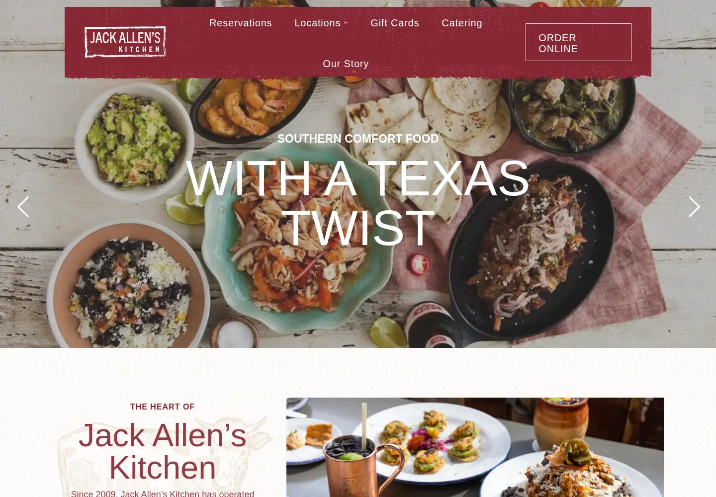 Screenshot of jackallenskitchen.com