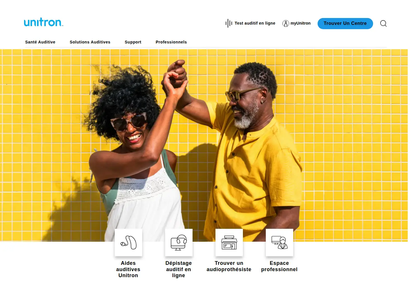Captured homepage of unitron.com in the current scan