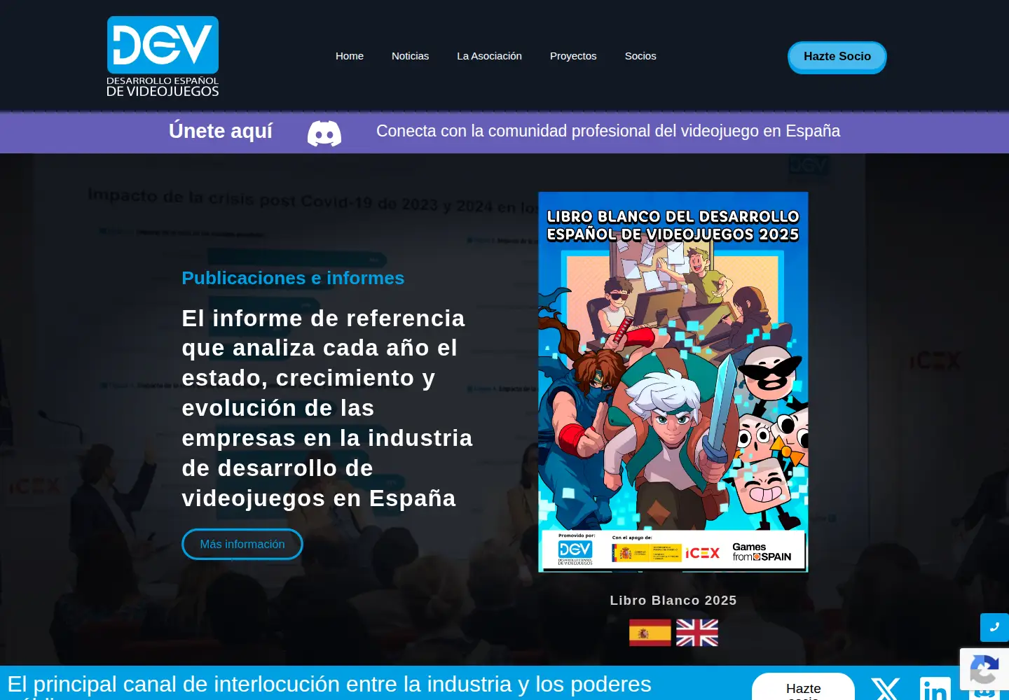 Screenshot of dev.org.es