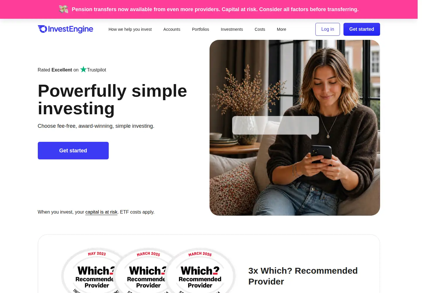Screenshot of investengine.com